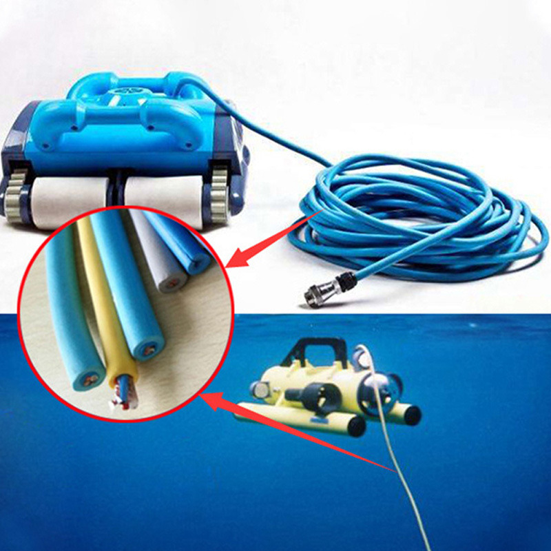 发泡TPE漂浮电缆TPE水下机器人线缆护套材料零浮力线缆护套料图片