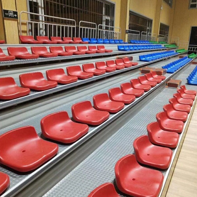 金伙伴体育厂家供应可移动伸缩看台 体育馆活动看台  篮球场观众看台座椅