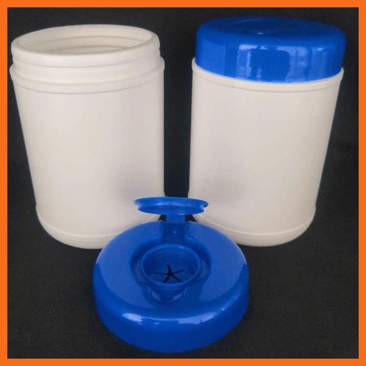 PET湿巾桶圆形桶 沧盛塑业 60ml塑料湿巾桶 塑料湿巾桶
