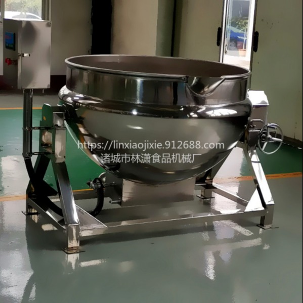 600型电加热夹层锅 蒸煮锅 学校厨房蒸煮设备图片