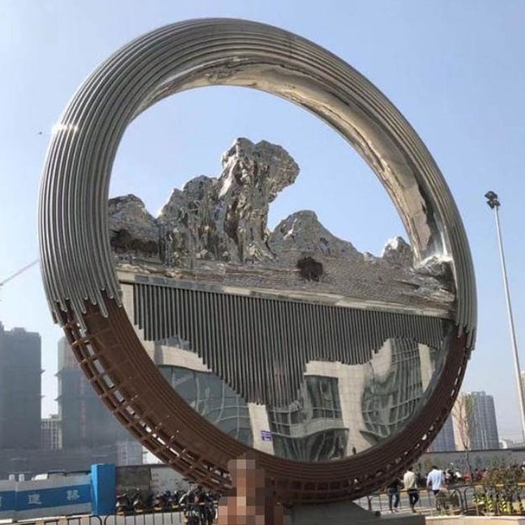 怪工匠 不锈钢艺术雕塑 抽象圆环雕塑 广场艺术不锈钢雕塑 一站式定制解决需求