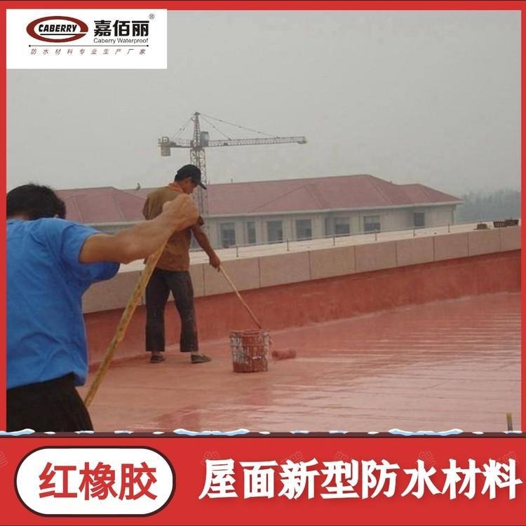 嘉佰丽红橡胶天面 屋面 楼顶 防水涂料图片