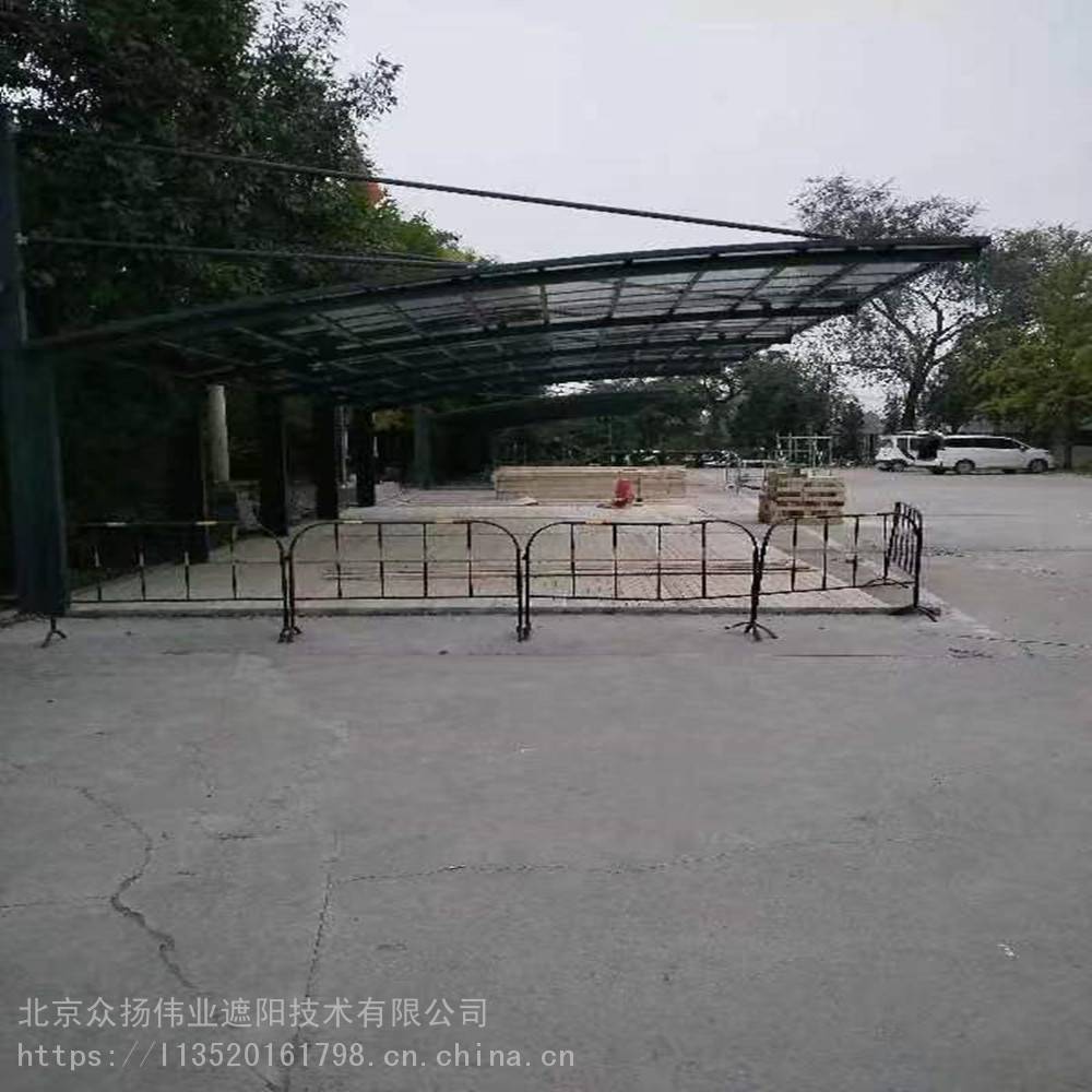 北京小区停车棚定做 昌平小区铝合金停车棚 钢结构停车棚定做安装