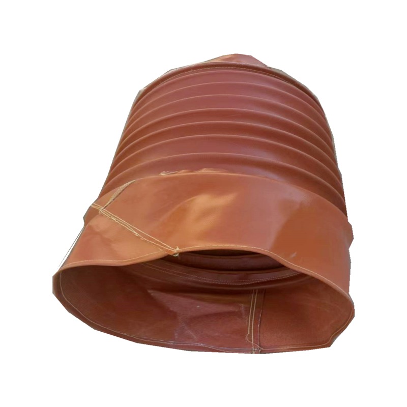 钢圈支撑帆布软连接 鑫姆迪克定制硅胶布伸缩软管通风管