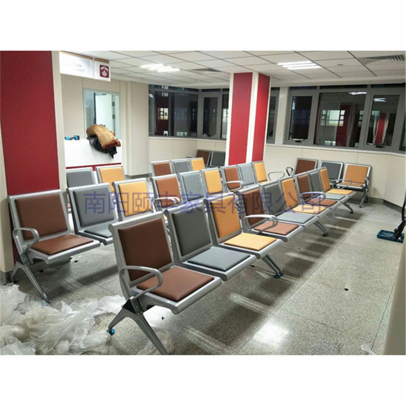 不锈钢排椅钢制排椅生产机场椅会议厅排椅图片