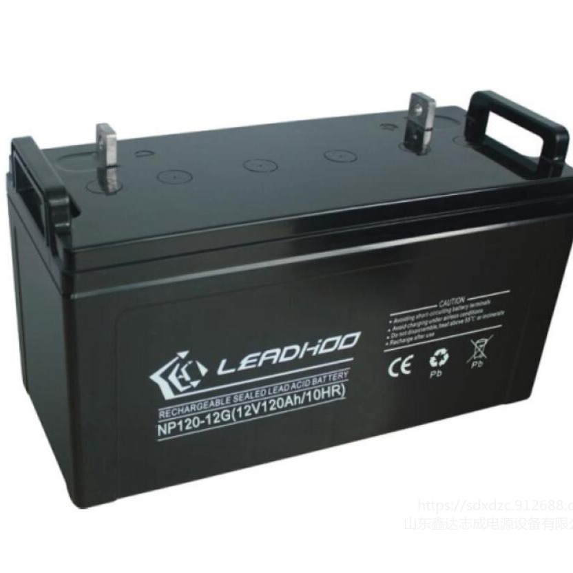 LEADHOO蓄电池NP120-12G 通讯电源专用 利虎12V120AH 胶体铅酸电瓶组免维护UPS 参数及价格