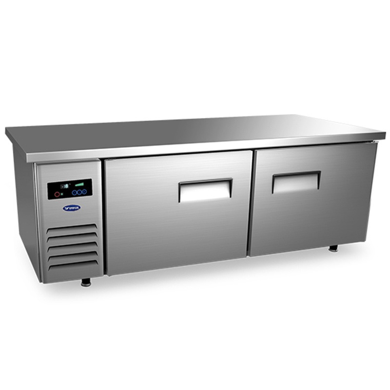 银都工程款风冷冷冻工作台 银都风冷操作台QPF6749FS 银都1.8米工程款冷冻平调 商用厨房操作台冷冻柜
