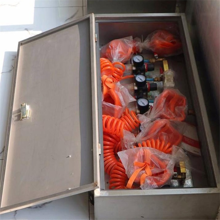 乐森 大同压风供水自救装置不锈钢箱体 六八个呼吸面罩施救装置