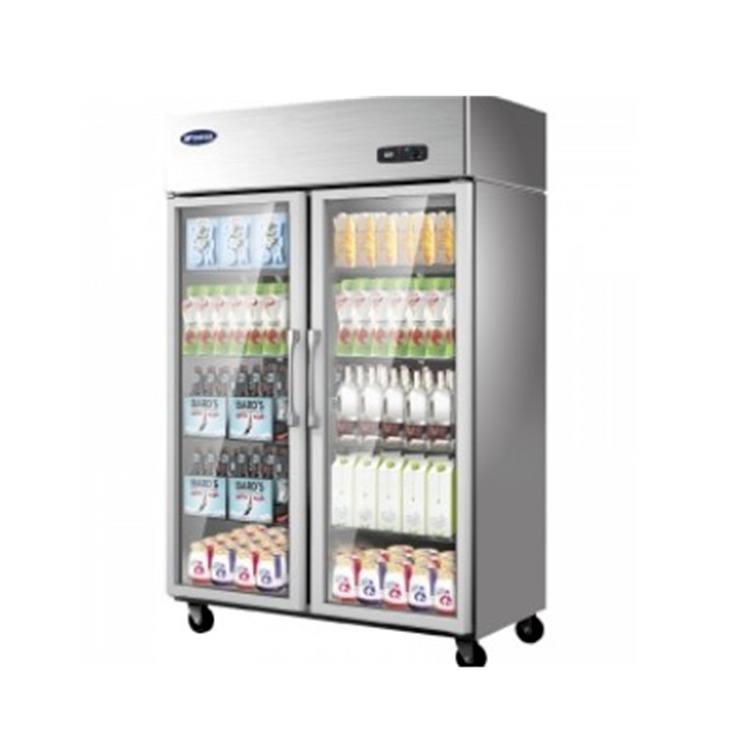 银都商用冰箱 BCL0623大二门保鲜展示柜 双玻璃门冷藏冰箱