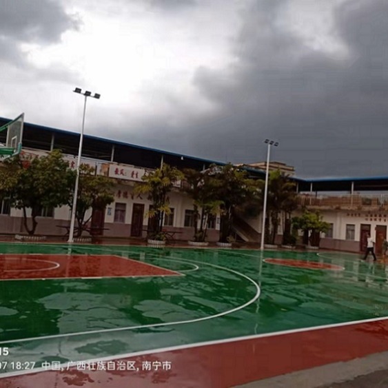南宁市邕宁区硅pu球场施工报价--供应荔浦县硅PU塑胶网球场施工