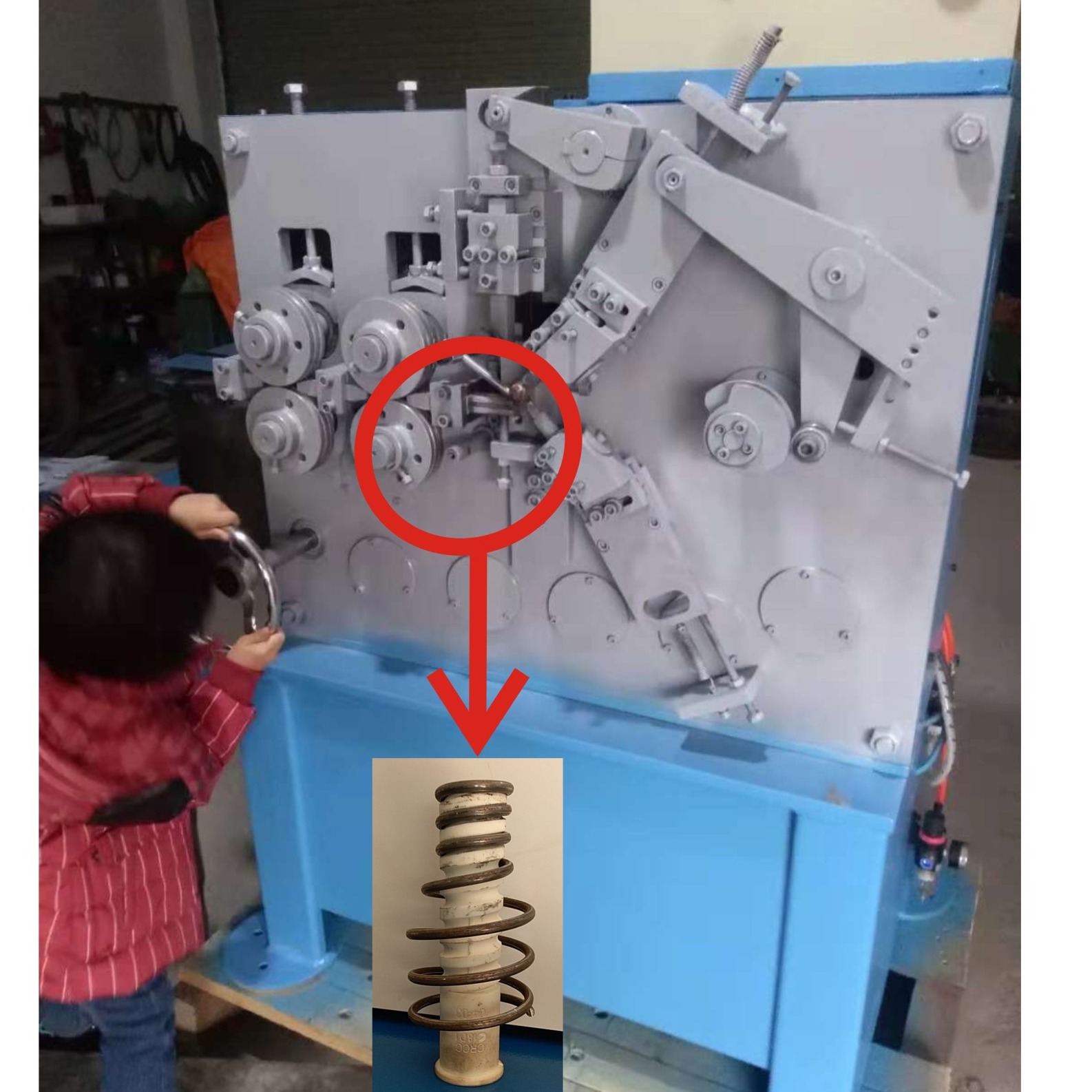 弹簧机 浙江弹簧机生产厂家 出口弹簧机供应商 温州欣达弹簧机厂生产自动弹簧机械设备图片