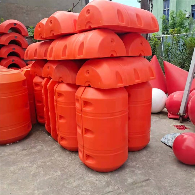 疏浚夹管道拦污浮体提供拦污浮筒安装方案