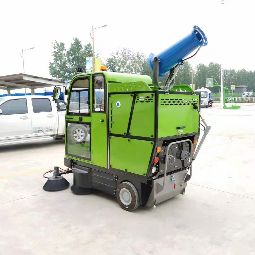 小型电动扫地车 VOL-2900驾驶室扫路车 前置左右边刷中置吸尘 中运威图片