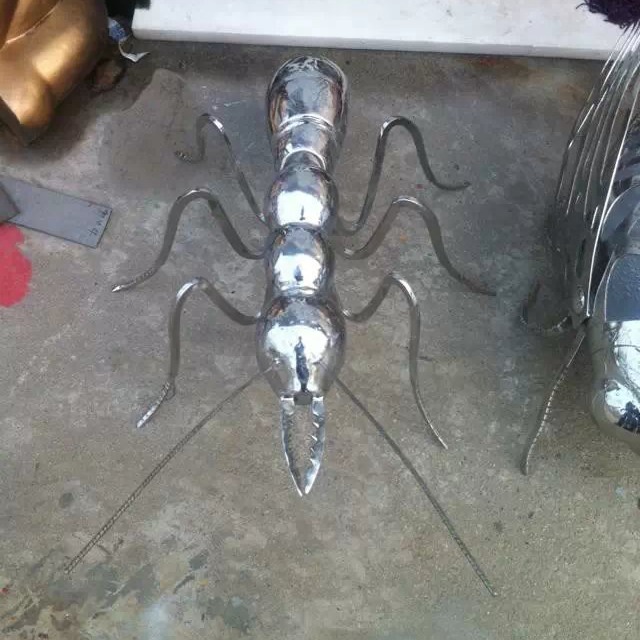 不锈钢昆虫雕塑 不锈钢动物雕塑图片